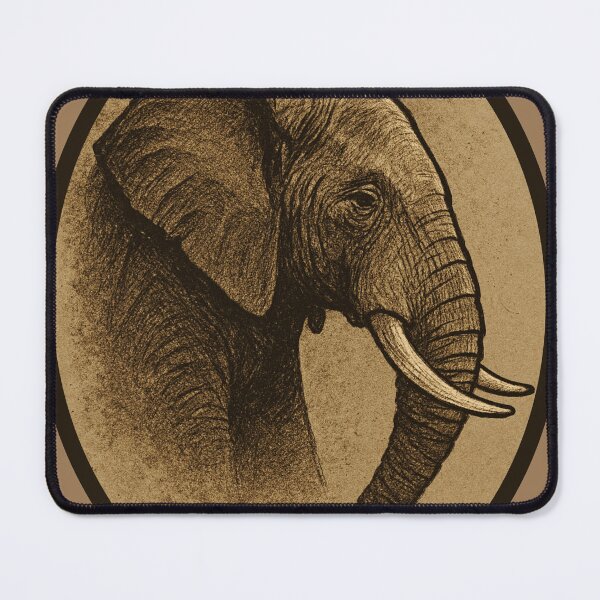 Item preview, Wise Elephant Portrait – Vintage Sepia Identity designed and sold by SavannaStrikes.