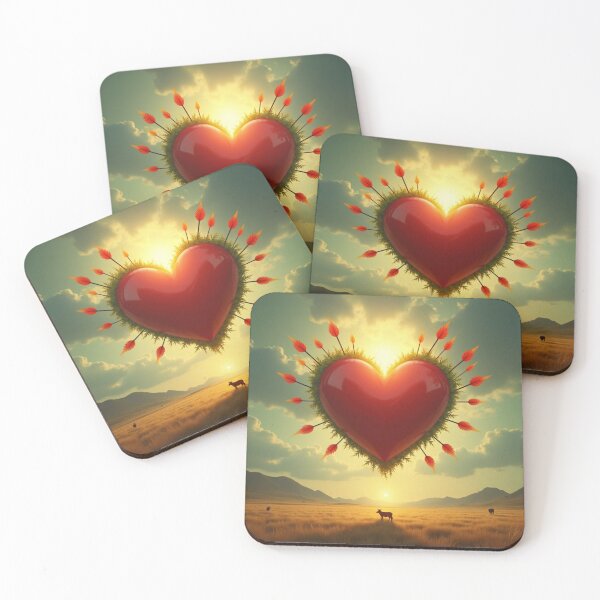 Item preview, Heart of the Savannah – Afrofuturist Sunrise Art designed and sold by Pulse Of Africa.