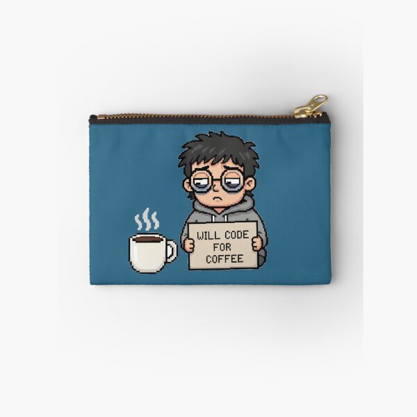 Item preview, Will Code for Coffee Funny Art designed and sold by WiserShop.