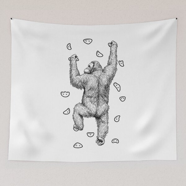 Item preview, Rock Climber Indoor Wall Climbing Orangutan Funny Climbers designed and sold by GrandeDuc.