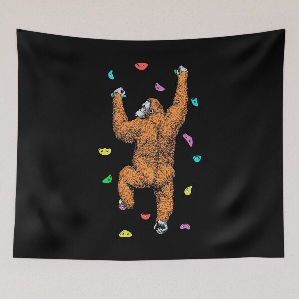 Item preview, Rock Climber Indoor Wall Climbing Orangutan Funny Climbers designed and sold by GrandeDuc.