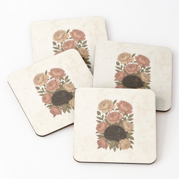 Item preview, The Peony Catnap: a botanical vintage illustration by Antique Bloom designed and sold by AntiqueBloom.