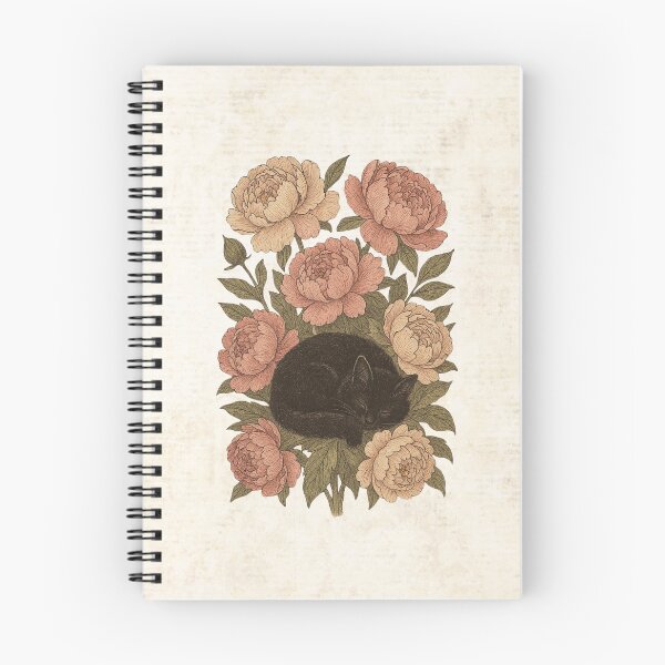 Item preview, The Peony Catnap: a botanical vintage illustration by Antique Bloom designed and sold by AntiqueBloom.