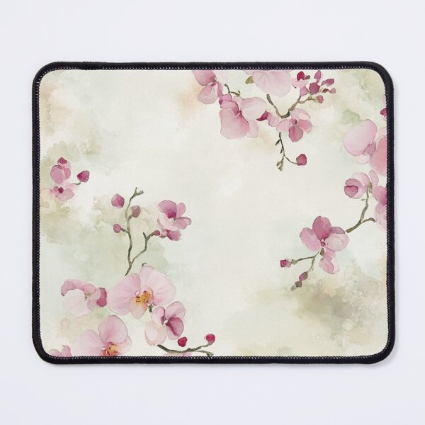 Item preview, Pink Orchids Flowers Watercolor All Over designed and sold by Feeling Artsy.