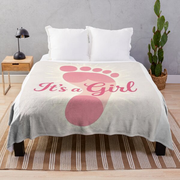 Item preview, It's A Girl Baby Foot designed and sold by ArtQueen777.
