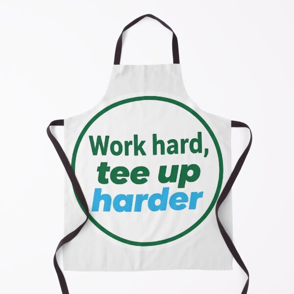 Item preview, Work Hard Tee Up Harder Sticker - Motivation Funny Work Quote designed and sold by NovaBou.