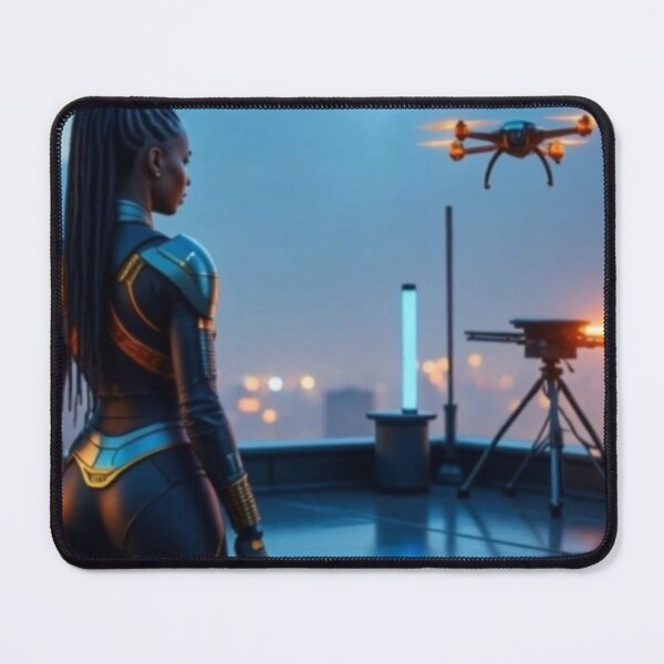 Item preview, Afrofuturist Guardian: Night Watch designed and sold by Pulse Of Africa.