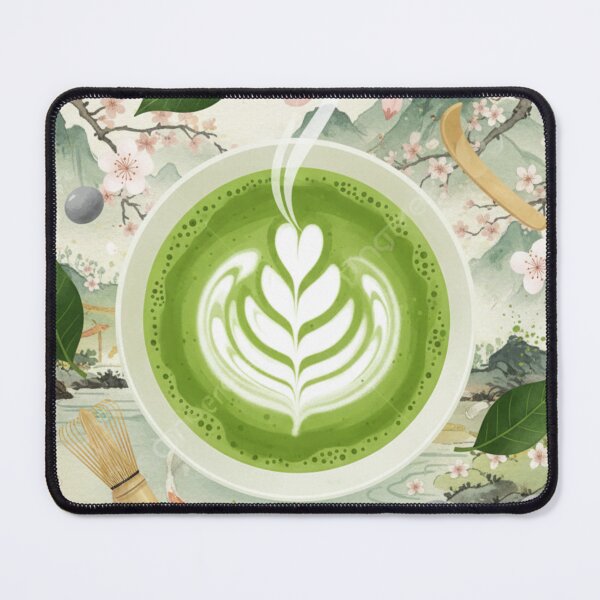 Item preview, Matcha Zen Garden - Tea Bowl with Artistic Oriental Background designed and sold by ViralCollector.