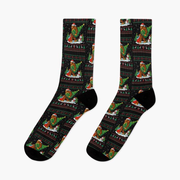 Item preview, Festive Christmas Retro Bigfoot Holiday Christmas Vintage Tree Classic Lights designed and sold by FrankyTepper.