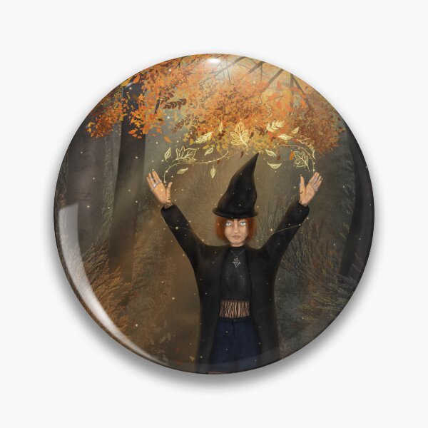 Item preview, Autumn Witch — Elemental Magic in the Forest designed and sold by MelZahrArt.
