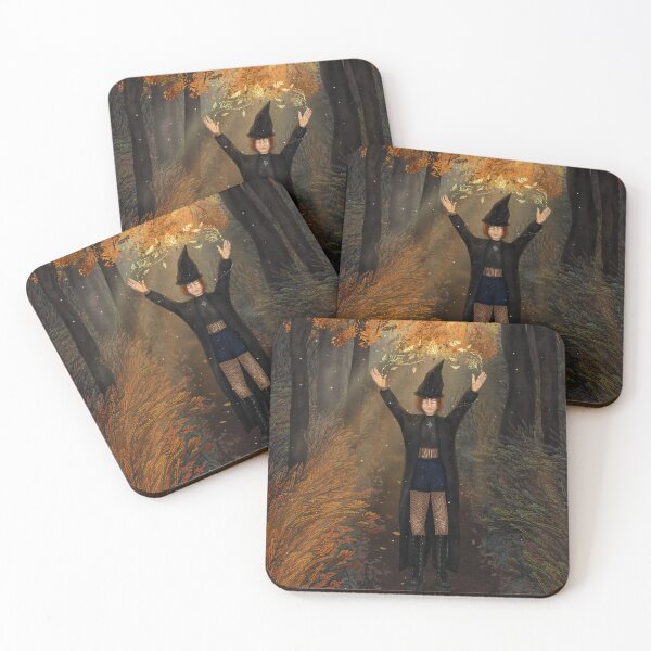 Item preview, Autumn Witch — Elemental Magic in the Forest designed and sold by MelZahrArt.