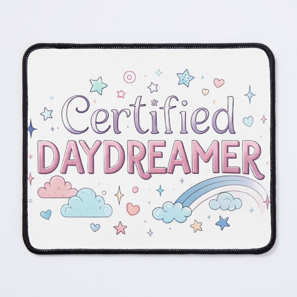 Item preview, Certified Daydreamer – Pastel Sky Y2K Bubble Letter Design designed and sold by AlmostSilent.