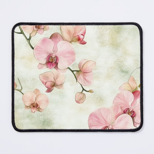 Item preview, Blooming Pink Orchids Flowers Watercolor All Over designed and sold by Feeling Artsy.