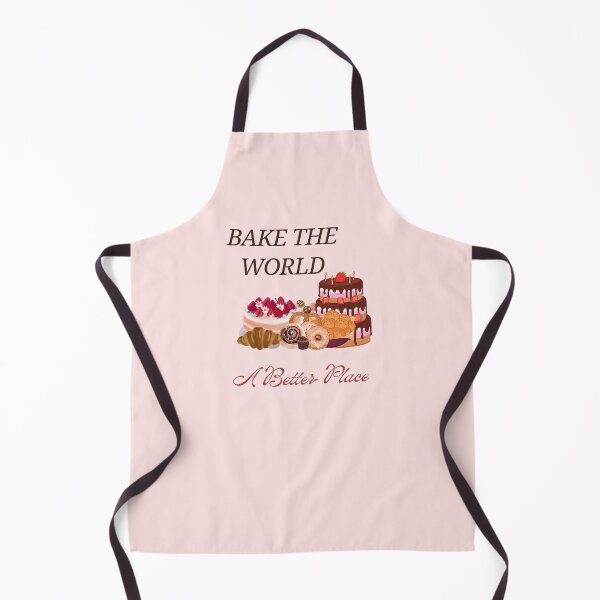 Item preview, "Bake The World A Better Place" Motivational Bakery Design | Cute Desserts, Cakes & Pastries designed and sold by bloompprint.