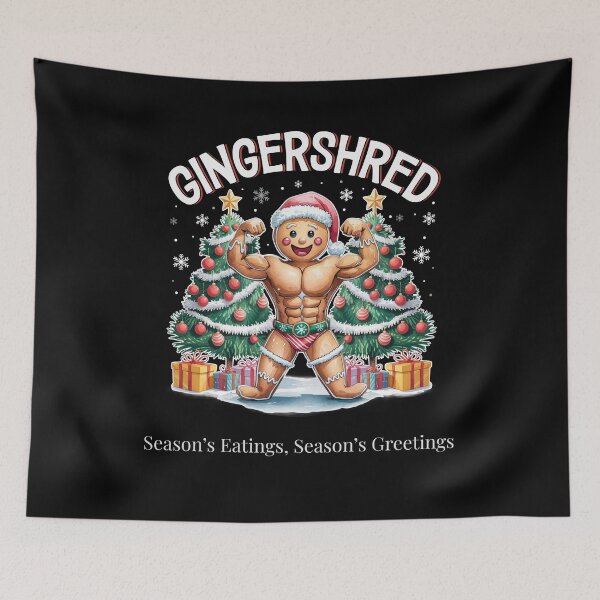 Item preview, Gingershred Bodybuilding - Season’s Eatings, Season’s Greetings designed and sold by WonderMix.