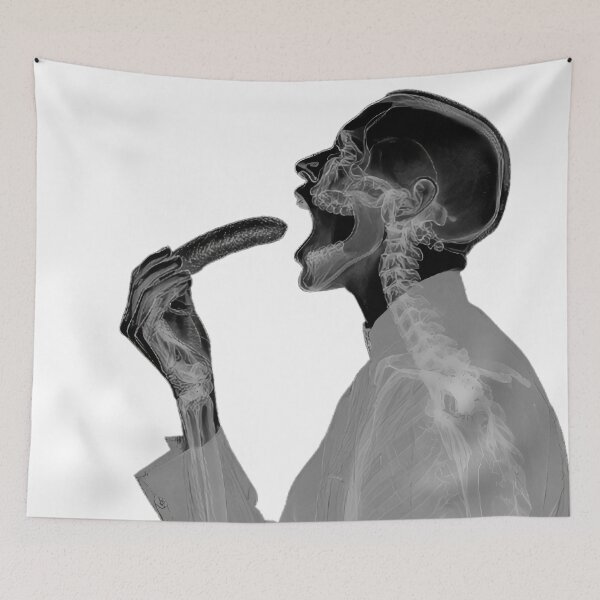 Item preview, X-ray of a person eating a sausage designed and sold by Brendon987.