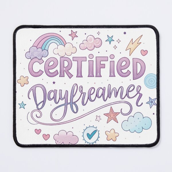 Item preview, Certified Daydreamer Cute Pastel Aesthetic Cloud and Rainbow Design designed and sold by AlmostSilent.