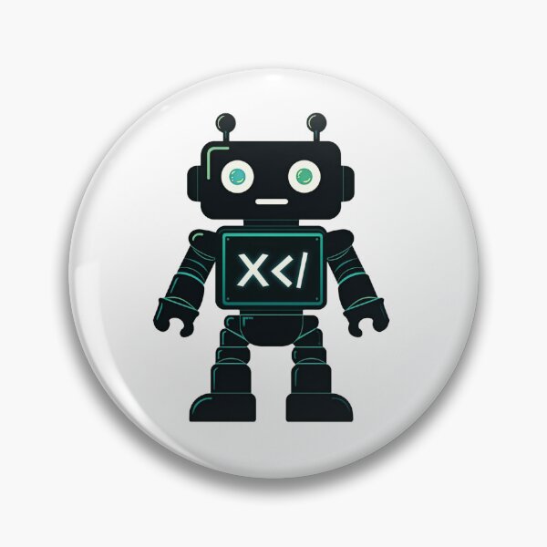 Item preview, Pixel Robot Coder | 8-Bit Developer | Retro Programming Gift | Geek Art designed and sold by Dev Life Designs.