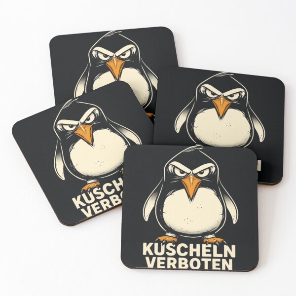 Item preview, Funny Penguin – Kuscheln Verboten German Humor Shirt designed and sold by AvanasShop.