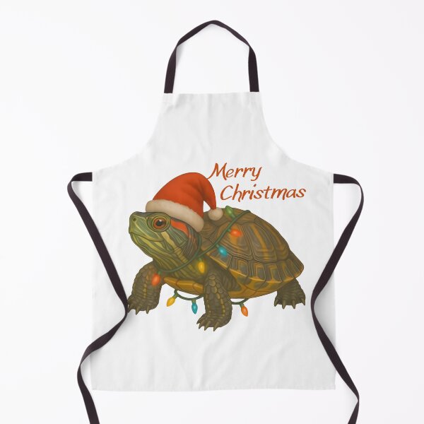 Item preview, Merry Christmas – Red-Eared Slider Turtle Holiday Design designed and sold by SVALANART.