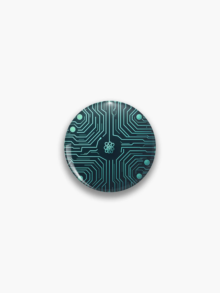 Thumbnail 1 of 3, Pin, Circuit Code | Tech Pattern Design | Compilation Process | Developer Art designed and sold by ColoredPanda.