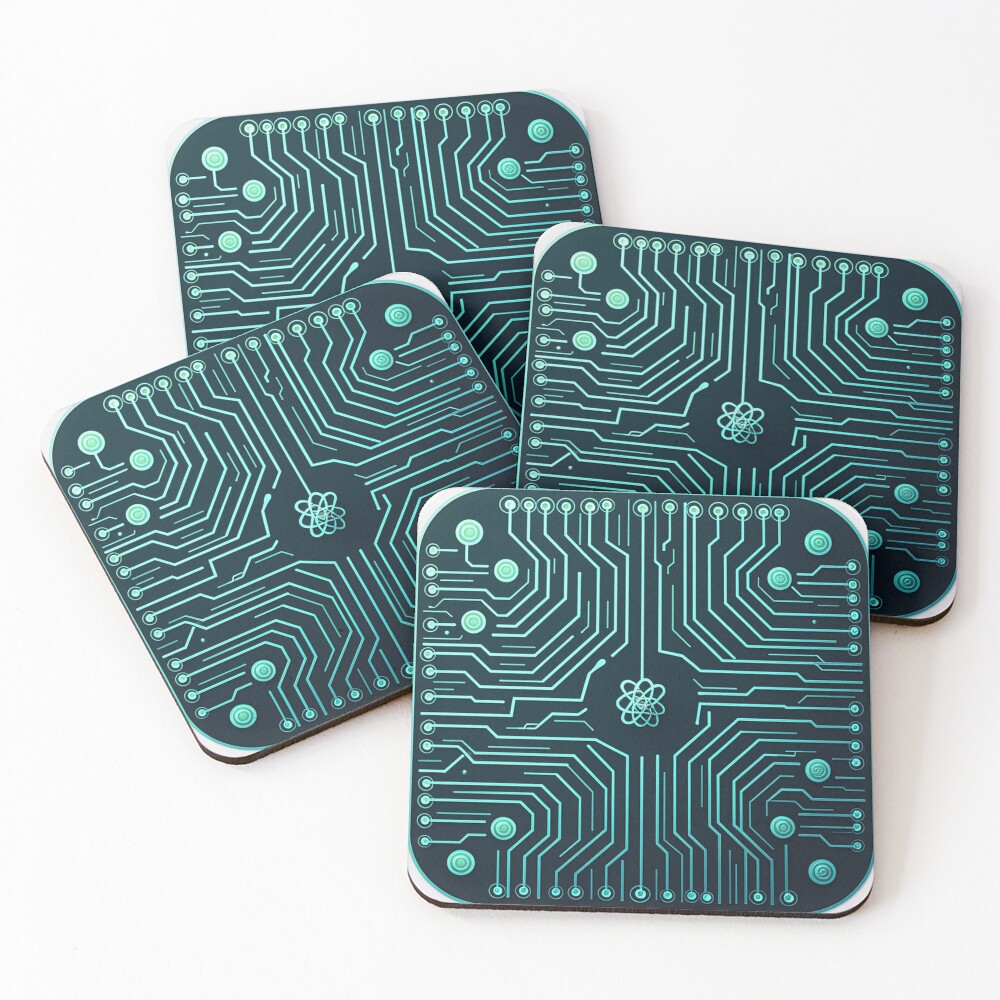 Item preview, Coasters (Set of 4) designed and sold by ColoredPanda.