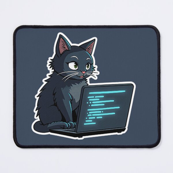 Item preview, Programmer Cat | Coding Cat Gift | Developer Laptop Cute Minimalist | Geek Animal Tech Humor designed and sold by Dev Life Designs.