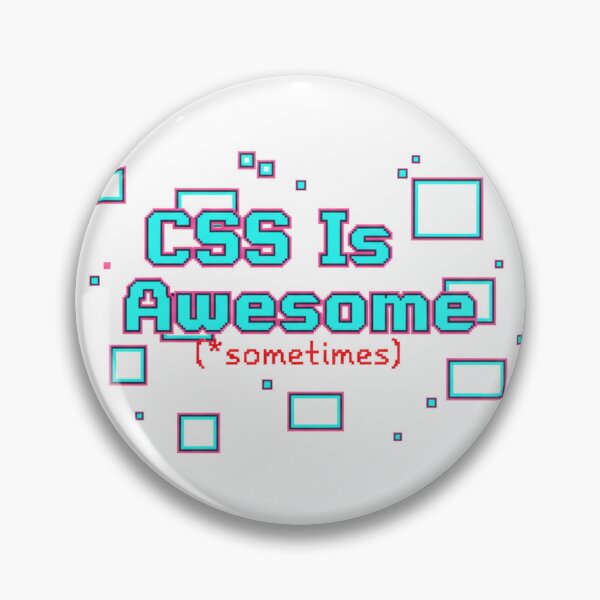 Item preview, CSS Is Awesome Broken Layout Pixel Art designed and sold by WiserShop.