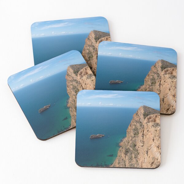 Item preview, Steep cliffs and the blue Mediterranean Sea designed and sold by Adriana Mueller.