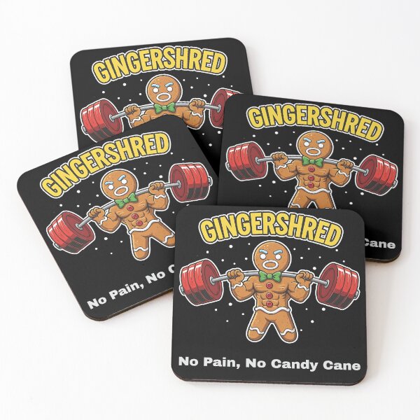 Item preview, Gingershred Bodybuilding - No Pain, No Candy Cane designed and sold by WonderMix.
