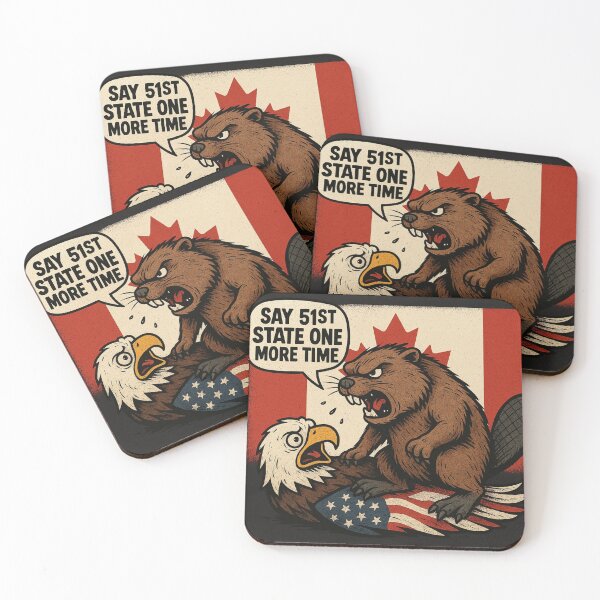 Item preview, Say 51st State Again – Bold Canadian Humor Tee designed and sold by BeaverSupply.