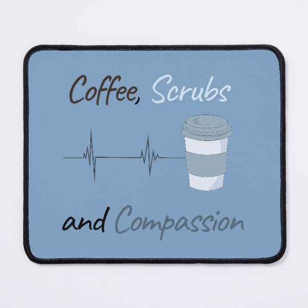 Item preview, NURSE LIFE: "Coffee, Scrubs, & Compassion" Aesthetic EKG Design | Trending Healthcare Gift designed and sold by bloompprint.