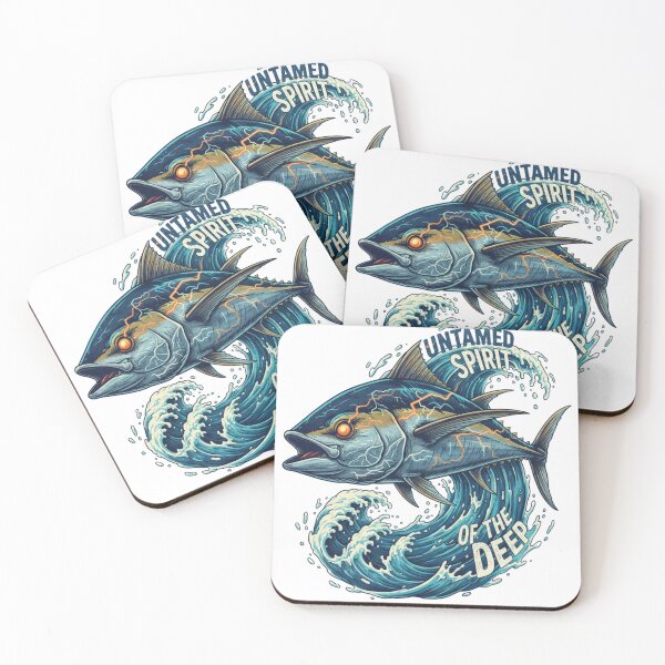 Item preview, Untamed Spirit of the Deep: Integrated Tuna Wave Art  designed and sold by EverBranz-stor.