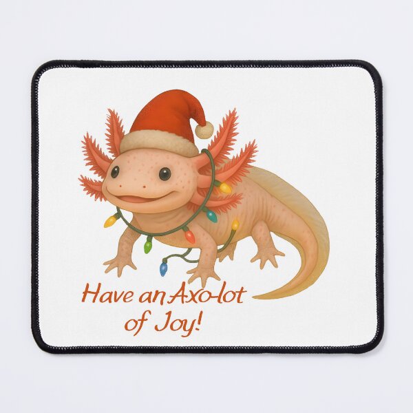 Item preview, Have an Axo-lot of Joy – Christmas Axolotl Design designed and sold by SVALANART.