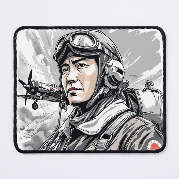 Item preview, Spirit of the Sky – Japanese Kamikaze Pilot WWII T-Shirt Design designed and sold by AndrewYoko.