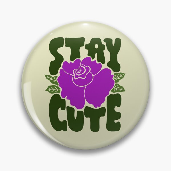 Item preview, Stay cute Rose & Lettering designed and sold by AnniBoDesign.