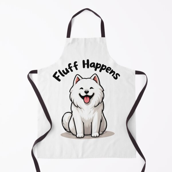 Item preview, Fluff Happens - Cute Samoyed designed and sold by LowEffortClub.