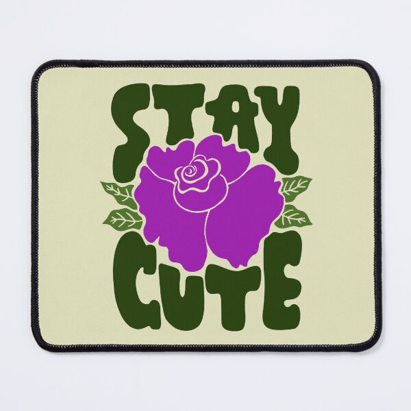 Item preview, Stay cute Rose & Lettering designed and sold by AnniBoDesign.