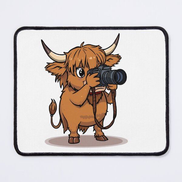 Item preview, Cute Highland Cow Photographer Design - Scottish Camera Gift designed and sold by Loom on the Loch.