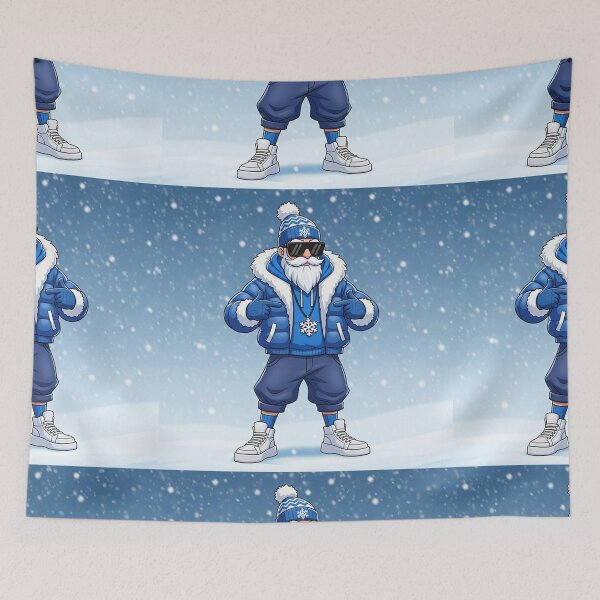 Item preview, Cool Winter Cartoon Character – Stylish Modern Winter Vibes with Beard and Sunglasses designed and sold by PixelVibe782.
