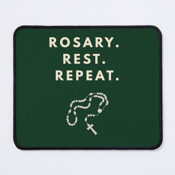 Item preview, Rosary. Rest. Repeat. | Catholic Devotional Minimalist Design designed and sold by AdamIntrovert.