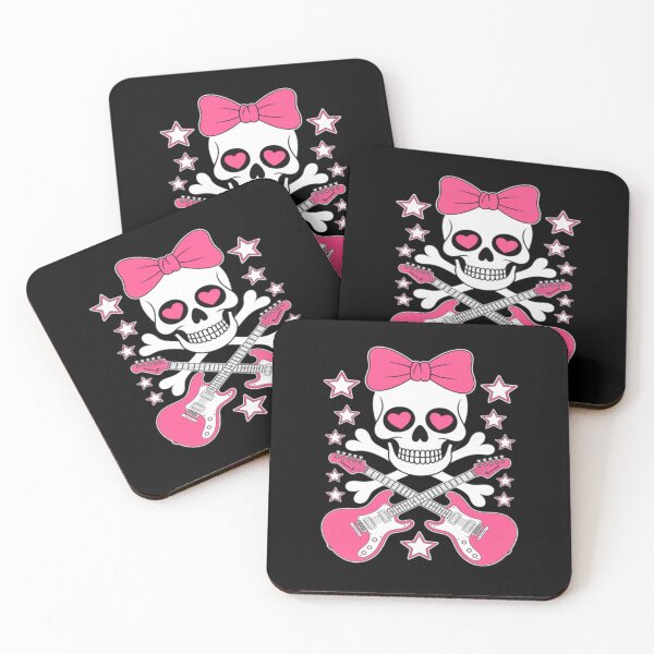 Item preview, Cute Punk Skull Bow Guitars Rock Princess Emo Music designed and sold by nathaliegranl.