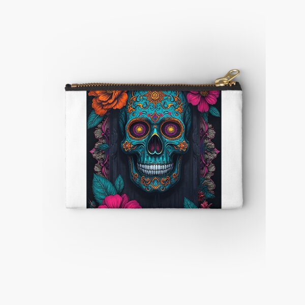 Item preview, Urban Día de Muertos Print, dead day - Neon Glowing Skulls & Spray Paint Texture designed and sold by WelSol.