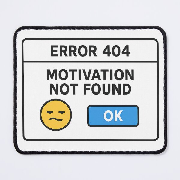 Item preview, Error 404: Motivation Not Found designed and sold by VibeLab_Art.