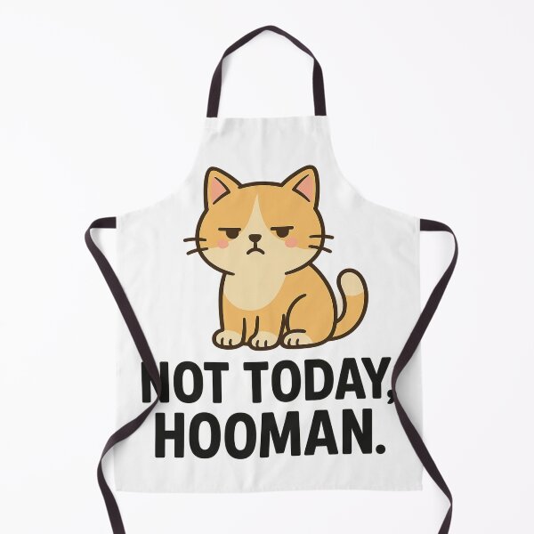 Item preview, Not Today, Hooman – Lazy Cute Cat designed and sold by VibeLab_Art.