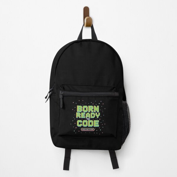 Item preview, Born Ready to Code – Retro Pixel Start Screen Design designed and sold by DreamVibeShirt.