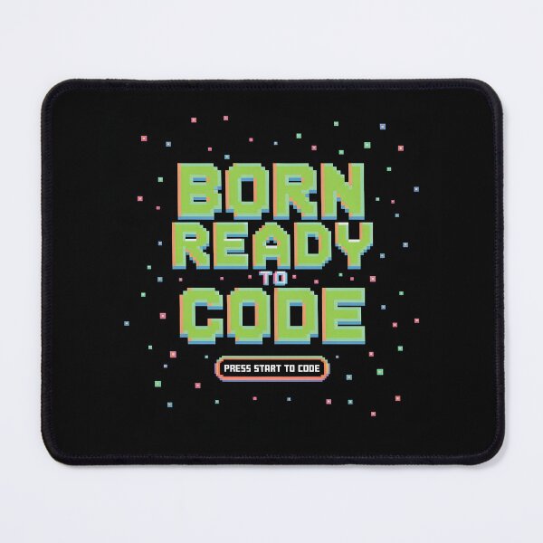 Item preview, Born Ready to Code – Retro Pixel Start Screen Design designed and sold by DreamVibeShirt.