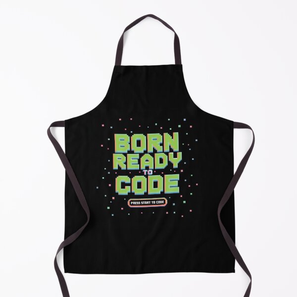 Item preview, Born Ready to Code – Retro Pixel Start Screen Design designed and sold by DreamVibeShirt.