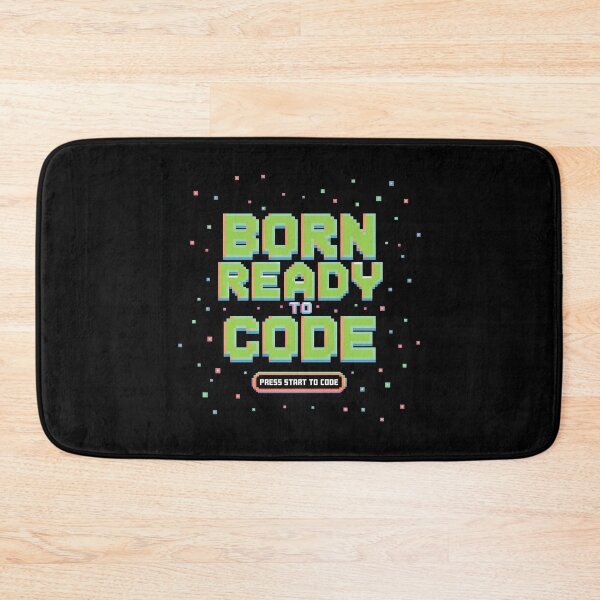 Item preview, Born Ready to Code – Retro Pixel Start Screen Design designed and sold by DreamVibeShirt.