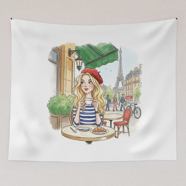 Item preview, Blonde Girl In Paris designed and sold by ArtQueen777.